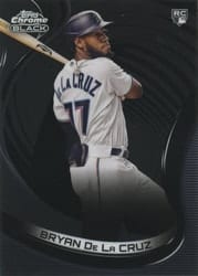 2022 Topps Chrome Black Base Set Bryan De La Cruz #5 card