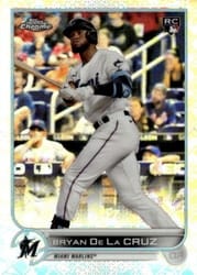 2022 Topps Chrome Logofractor Edition Base Set Bryan De La Cruz #98 card