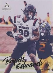 2020 Panini Luminance Base Set Bryan Edwards #159 card