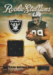 2020 Panini Playoff Rookie Stallions Bryan Edwards #RS-29 card