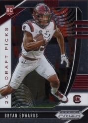 2020 Panini Prizm Draft Picks Base Set Bryan Edwards #141 card