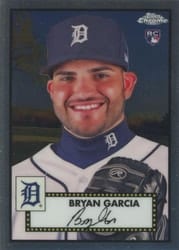 2021 Topps Chrome Platinum Anniversary Base Set Bryan Garcia #104 card