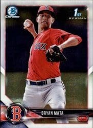 2018 Bowman Chrome Prospects Bryan Mata #BCP2 card
