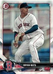 2018 Bowman Draft Base Set Bryan Mata #BD-172 card