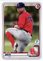 2020 Bowman 1st Edition Base Set Bryan Mata #BFE-128 card
