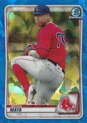 2020 Bowman Sapphire Edition Base Set Bryan Mata #BCP-128 card