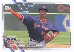 2021 Topps Pro Debut Base Set Bryan Mata #PD-133 card