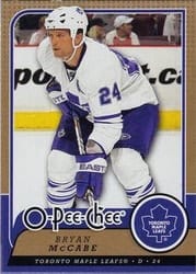 2008-09 O-Pee-Chee Base Set Bryan McCabe #20 card