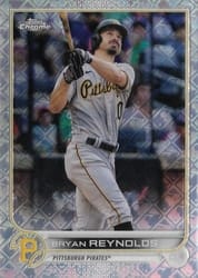 2022 Topps Chrome Logofractor Edition Base Set Bryan Reynolds #72 card