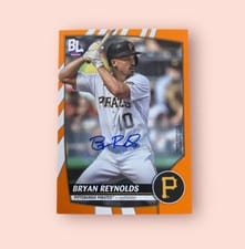 2023 Topps Big League Electric Orange Autographs Bryan Reynolds #65 card