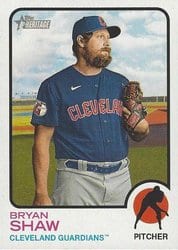 2022 Topps Heritage Base Set Bryan Shaw #401 card
