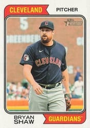 2023 Topps Heritage Base Set Bryan Shaw #433 card