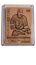 2024-25 Upper Deck Engrained Icons Carved in Time Bryan Trottier #CT-BT card