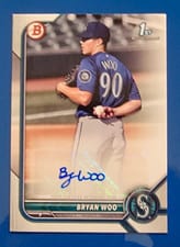 Bryan Woo 2022 Bowman Prospect Autographs card