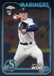 2024 Topps Chrome Base Set Bryan Woo #172 card