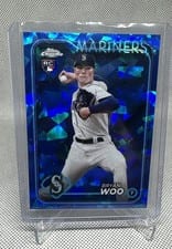 2024 Topps Chrome Sapphire Edition Base Set Bryan Woo #12 card