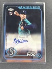 2024 Topps Chrome Update Autographs Bryan Woo #AC-BW card