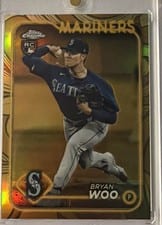 2024 Topps Gilded Collection Base Set Bryan Woo #74 card