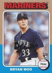 2024 Topps Heritage Base Set Bryan Woo #245 card