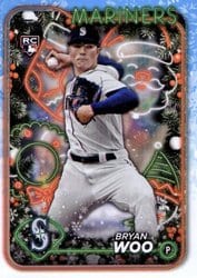 2024 Topps Holiday Base Set Bryan Woo #H193 card