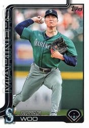 2025 Topps Base Set Bryan Woo #327 card