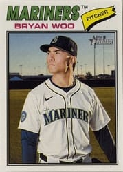 2026 Topps Heritage Base Set Bryan Woo #99 card
