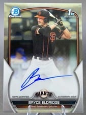 2023 Bowman Draft Chrome Prospect Autographs Bryce Eldridge #CDA-BE card