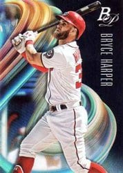2018 Bowman Platinum Base Set Bryce Harper #100 card