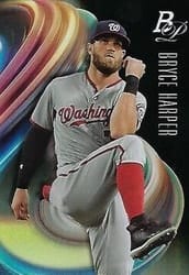 2018 Bowman Platinum Base Set Bryce Harper #100b card