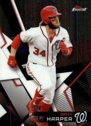 2018 Finest Base Set Bryce Harper #82 card