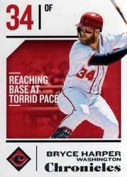 2018 Panini Chronicles Base Set Bryce Harper #59 card