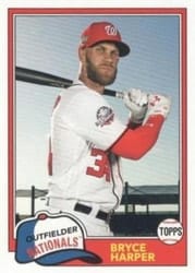 2018 Topps Archives Base Set Bryce Harper #300b card