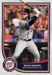 2018 Topps Big League Base Set Bryce Harper #25b card