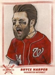 2018 Topps Big League Star Caricature Reproductions Bryce Harper #SCR-BH card