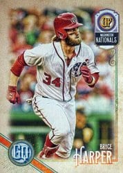 2018 Topps Gypsy Queen Base Set Bryce Harper #50 card