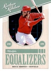 2019 Panini Leather & Lumber Equalizers Bryce Harper #EQ-16 card