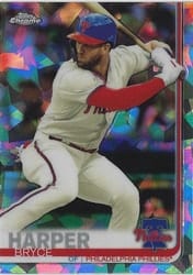 2019 Topps Chrome Sapphire Edition Base Set Bryce Harper #400 card