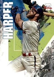 2019 Topps Fire Base Set Bryce Harper #137 card