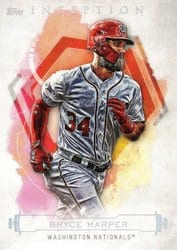 2019 Topps Inception Base Set Bryce Harper #16 card