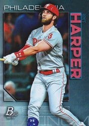2020 Bowman Platinum Base Set Bryce Harper #13 card