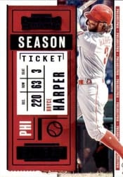 2020 Panini Contenders Base Set Bryce Harper #25 card