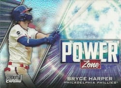 2020 Stadium Club Chrome Power Zone Bryce Harper #PZ-13 card