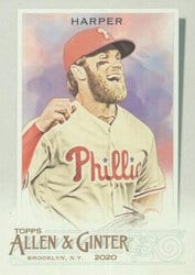 2020 Topps Allen & Ginter Base Set Bryce Harper #16 card