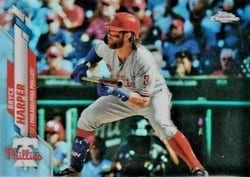 2020 Topps Chrome Base Set Bryce Harper #97b card