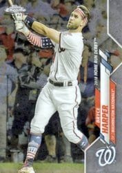 2020 Topps Chrome Update Base Set Bryce Harper #U-89 card