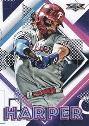 2020 Topps Fire Base Set Bryce Harper #158 card