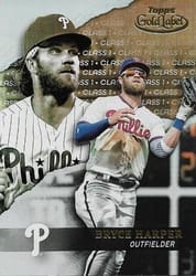 2020 Topps Gold Label Base Set Bryce Harper #75 card