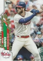 2020 Topps Holiday Base Set Bryce Harper #HW190 card