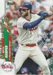2020 Topps Holiday Base Set Bryce Harper #HW190a card