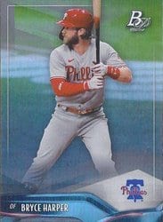 2021 Bowman Platinum Base Set Bryce Harper #84 card